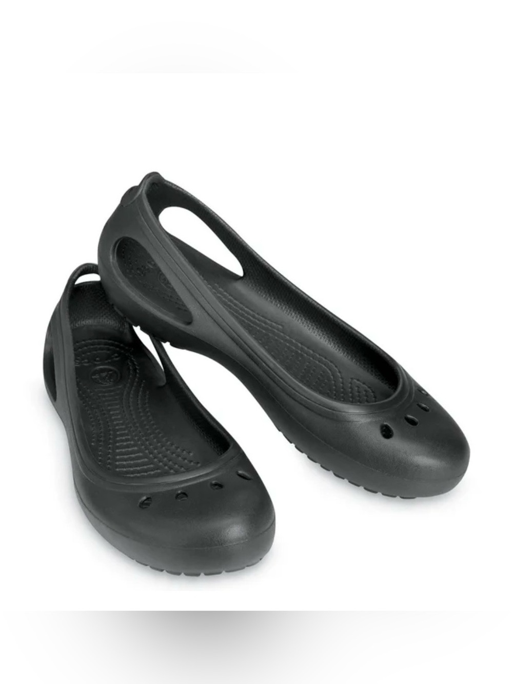 CROCS Kadee Women's Slip-On Ballet Flats in Light Black Size 7